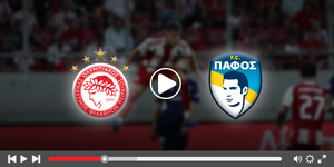 Ολυμπιακός - Πάφος κανάλι ▶️ Που μπορώ να το δω