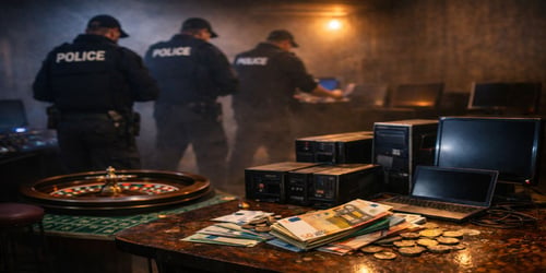 Έφοδος σε παράνομο καζίνο στο Κερατσίνι, αναζητείται η 39χρονη ιδιοκτήτρια