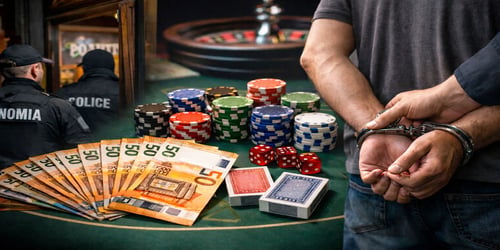Στα χέρια της Αστυνομίας παράνομο καζίνο στην Κάτω Αχαΐα με 8 συλλήψεις