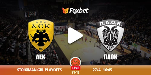 ΑΕΚ Betsson BC - ΠΑΟΚ κανάλι ▶️ Που μπορώ να το δω