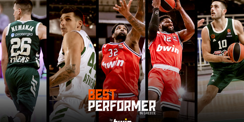 Οι “Best Performer in Greece by bwin” που ξεχώρισαν στην EuroLeague τον Οκτώβριο!